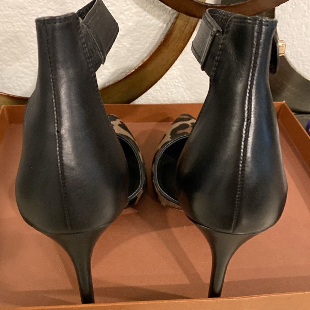 New Coach Houston Ocelot Calf Hair Calfskin Heels - Picture 7 of 13